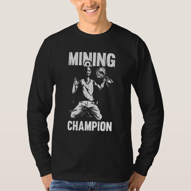 Camiseta Campeón minero de oro para prospección de minas de (Anverso)