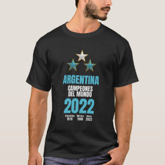Camiseta Campeón Mundial de Argentina 2022 - Fanáticos del