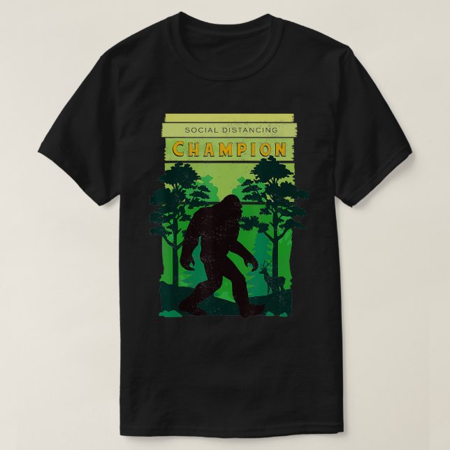 Camiseta Campeón Mundial de Distancia Social 3 (Diseño del anverso)