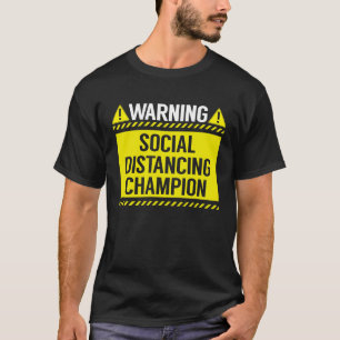 Camiseta Campeón Mundial de Distancia Social en la introduc