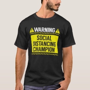Camiseta Campeón Mundial de Distanciamiento Social Introver