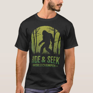 Camiseta Campeón Mundial de Escondite Retro