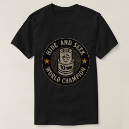 Camiseta Campeón Mundial de Escondite y Busca con Llave de