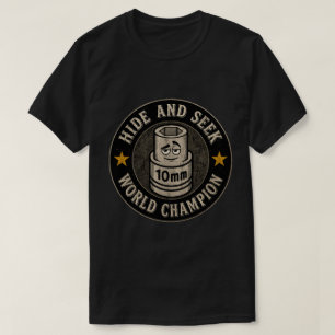 Camiseta Campeón Mundial de Escondite y Busca con Llave de