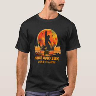 Camiseta Campeón Mundial de Escondite y Busca divertido Big