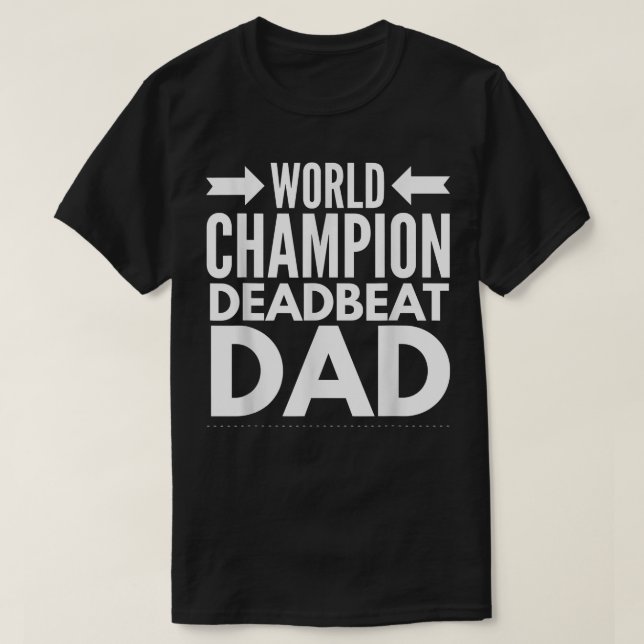 Camiseta Campeón mundial de hombres muere papá padre solter (Diseño del anverso)