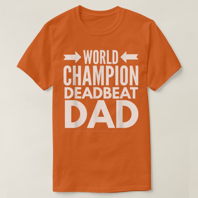 Camiseta Campeón mundial de hombres muere papá padre solter (Diseño del anverso)
