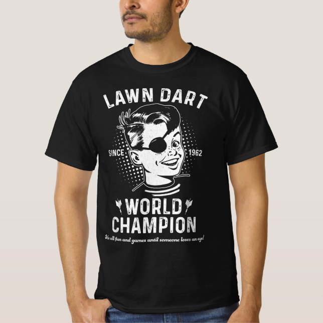 Camiseta Campeón Mundial de Lawn Dart (Anverso)