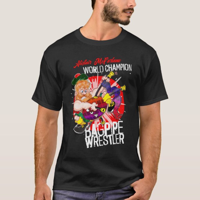 Camiseta Campeón mundial de lucha contra la pipa (Anverso)