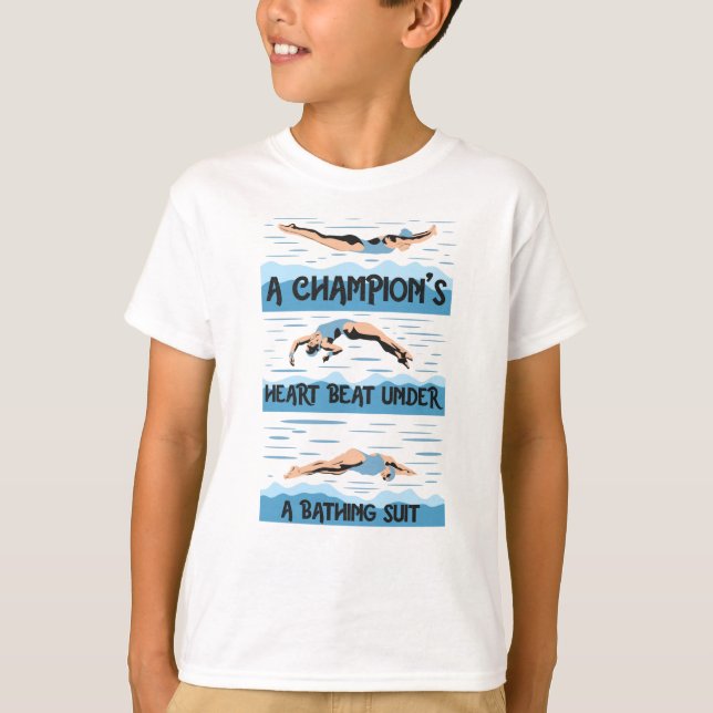 Camiseta Campeón nadador - Bañera (Anverso)