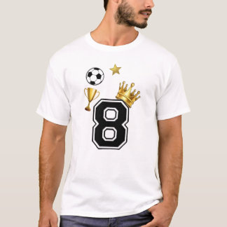 Camiseta Campeón Número 8 Fútbol Fútbol Corona Hombre Básic