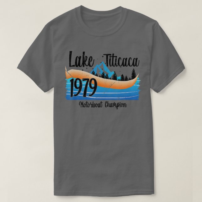 Camiseta Campeón para barcos de motor del Lago Titicaca Vin (Diseño del anverso)