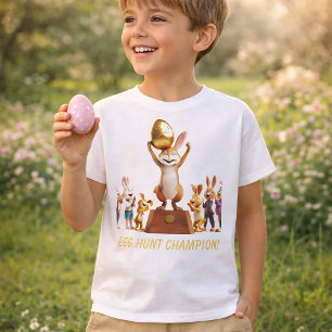 Camiseta Campeón Victorioso de la Caza de Huevos de Pascua