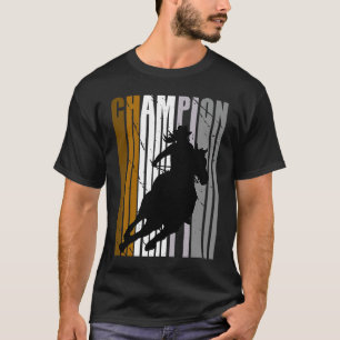 Camiseta Campeona de carreras de barriles a caballo montand