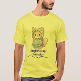 Camiseta Campeona de la Siesta de Gato Adorable