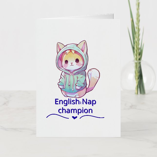 Camiseta Campeona de la Siesta de Gato Adorable To (Anverso)