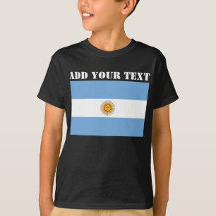 Camiseta Campeonato de fútbol de la bandera de Argentina