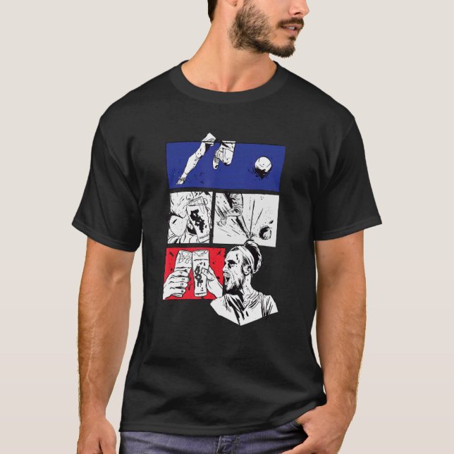Camiseta Campeonato Europeo de Bandera Francesa de Fútbol (Anverso)