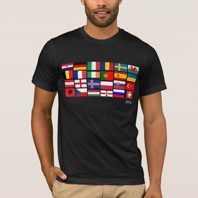 Camiseta Campeonato Europeo de Fútbol 2016 (Anverso)