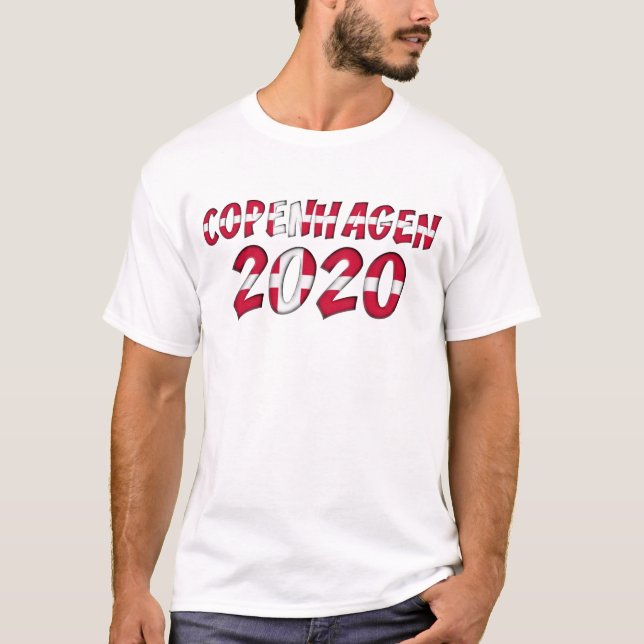 Camiseta Campeonato Europeo de Fútbol de Copenhague 2020 (Anverso)