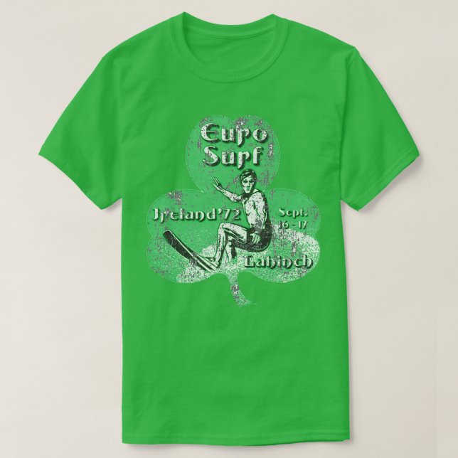Camiseta Campeonato Irlandés de Surf Lahinch 1972 (Diseño del anverso)