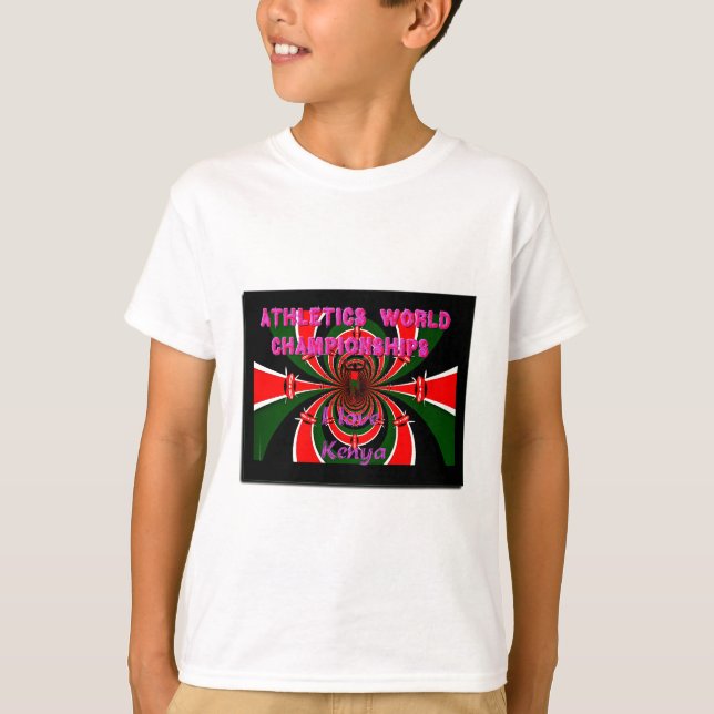 Camiseta Campeonato Mundial de Atletismo de Kenia: Bandera  (Anverso)