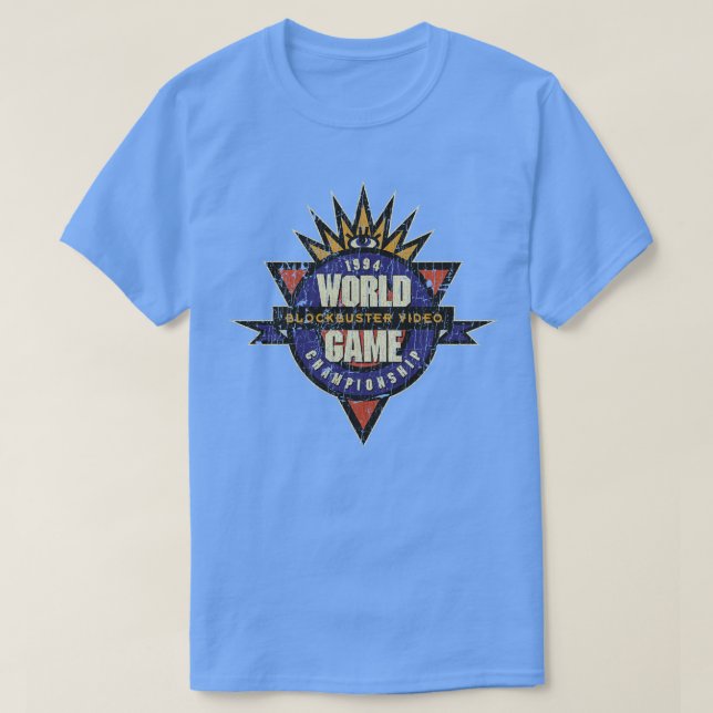 Camiseta Campeonato Mundial de Videojuegos de Blockbuster d (Diseño del anverso)