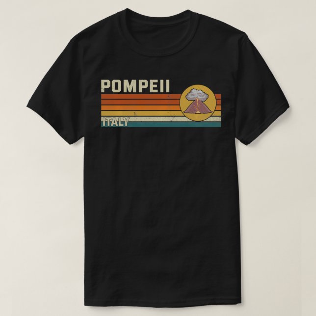 Camiseta Campeonato Retro de Lava Pompeya Italia Parkour gr (Diseño del anverso)