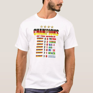 Camiseta Campeones de Alemania del camino del mundo a la
