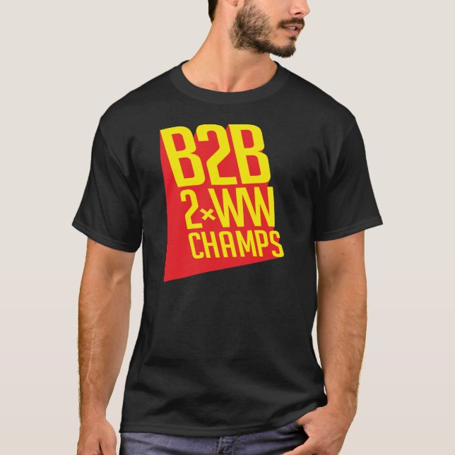 Camiseta Campeones de B2B 2xWW (Anverso)