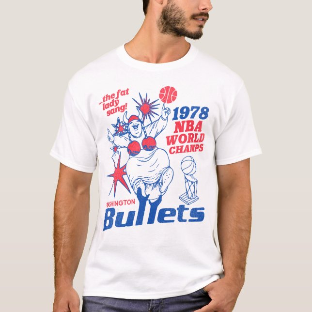 Camiseta Campeones de baloncesto de Washington Bullets Retr (Anverso)