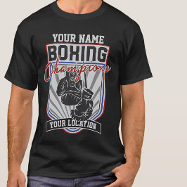 Camiseta Campeones de Boxeo Personalizados Boxer Gimnasio d