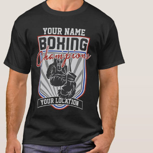 Camiseta Campeones de Boxeo Personalizados Boxer Gimnasio d