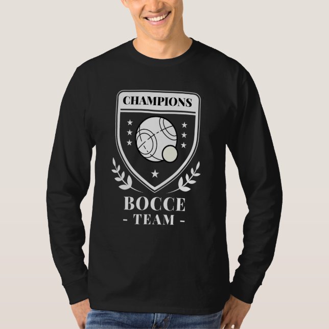 Camiseta CAMPEONES DE EQUIPO DE BOCCE BOCCI Ball (Anverso)