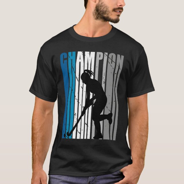 Camiseta Campeones de hockey verde azulados Chicas de la co (Anverso)