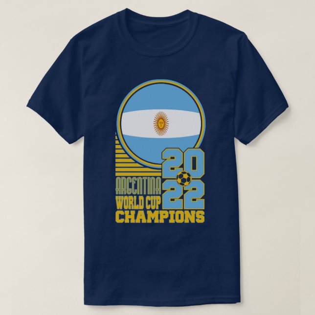 Camiseta Campeones de la Copa Mundial de Argentina 2022 (Diseño del anverso)