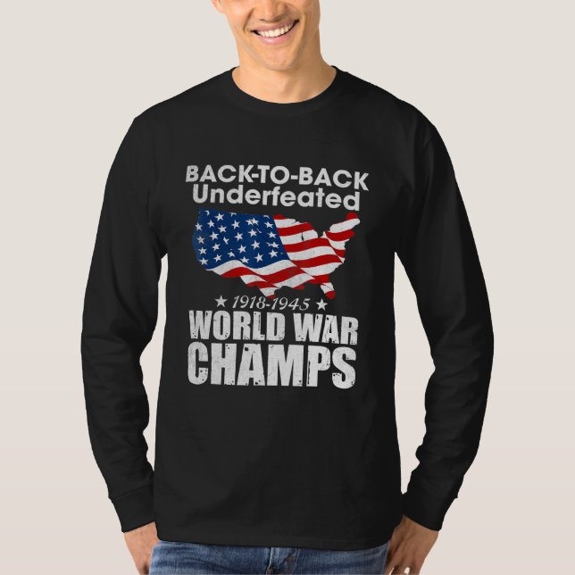 Camiseta Campeones De La Guerra Mundial Inderrotados (Anverso)