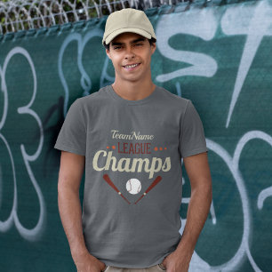 Camiseta Campeones de la Liga de Béisbol Personalizados