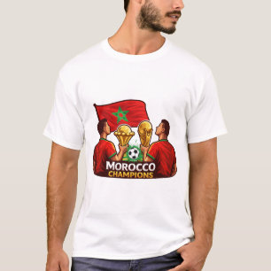 Camiseta Campeones de Marruecos Diseño de Victoria Futbol