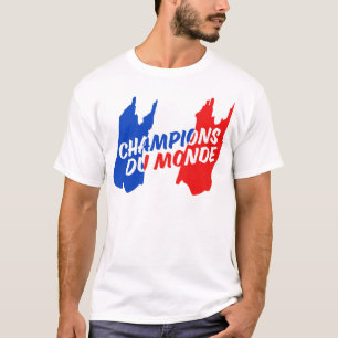 Camiseta Campeones del fútbol del fútbol de Francia del