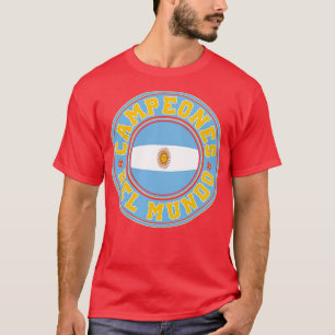 Camiseta Campeones Del Mundo Argentina 2022