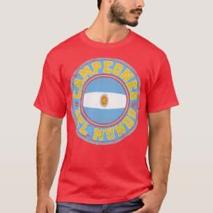 Camiseta Campeones Del Mundo Argentina 2022 Viñeta