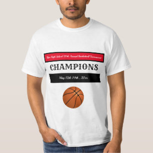 Camiseta Campeones Editable del baloncesto