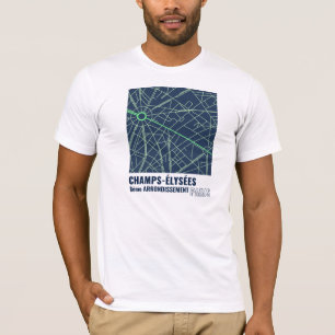 Camiseta Campeones-Élysées, 8vo Arrondissment, París en
