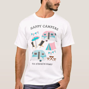 Camiseta Campeones felices nombre familiar retro caravana c