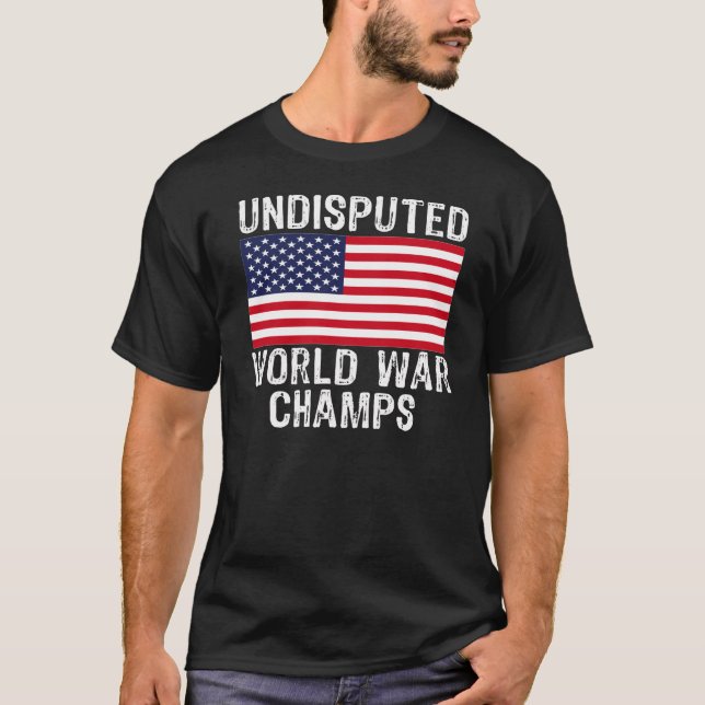 CAMISETA CAMPEONES INDISCUTIBLES DE LA GUERRA MUNDIAL (Anverso)