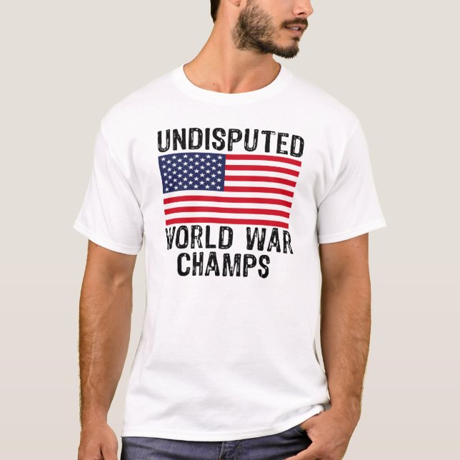 CAMISETA CAMPEONES INDISCUTIBLES DE LA GUERRA MUNDIAL (Anverso)