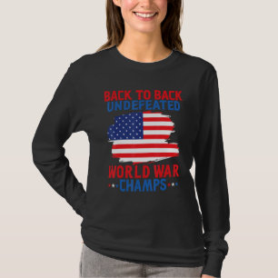 Camiseta Campeones Mundiales de Guerra Dos Veces Invictos 4