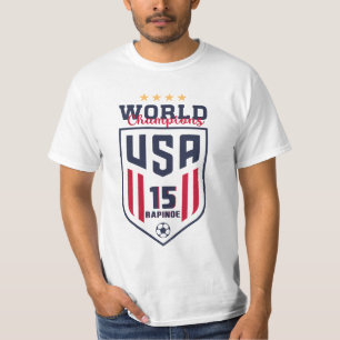 Camiseta Campeones mundiales del USWNT: Megan Rapinoe