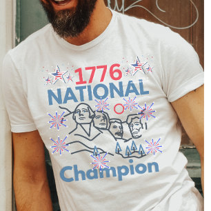 Camiseta Campeones Nacionales 1776 Divertido Patriótico 4 d